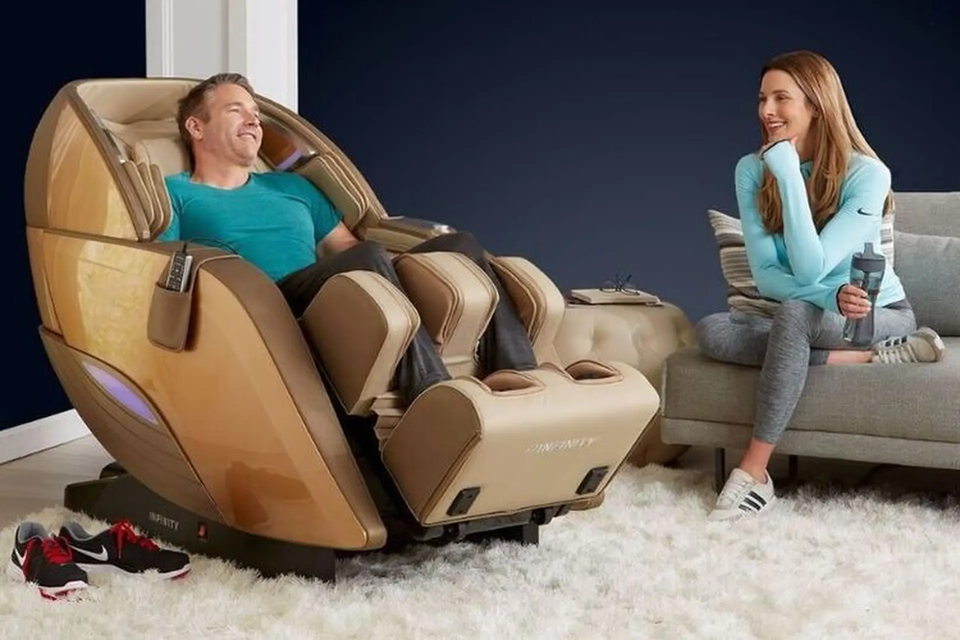 Chế độ không trọng lực giúp cơ thể thư giãn sâu và tăng hiệu quả massage.