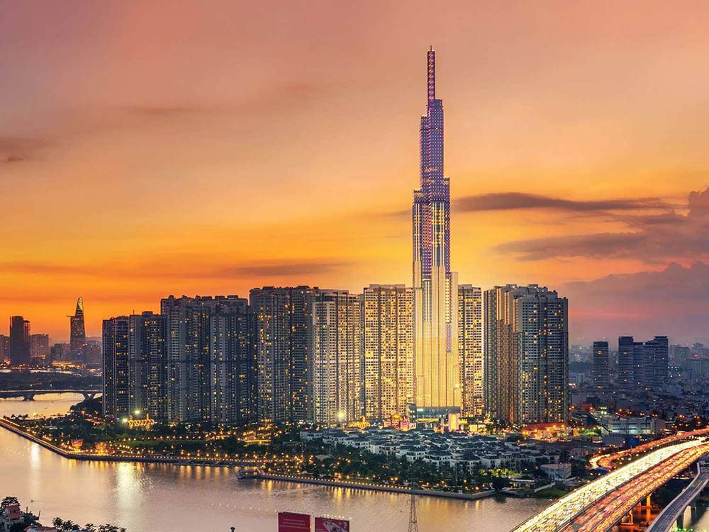 Landmark 81 là biểu tượng cho sự phát triển năng động của Thành phố Hồ Chí Minh.