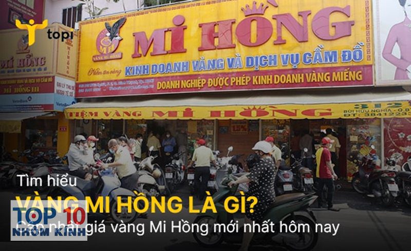 giá vàng Mi Hồng - Mi Hồng là thương hiệu gì và khác SJC ra sao?