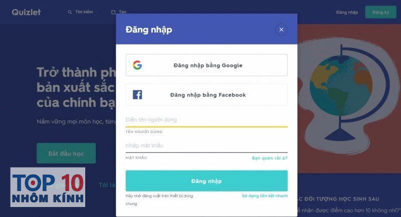 Review quizlet - Đối tượng người học nên dùng