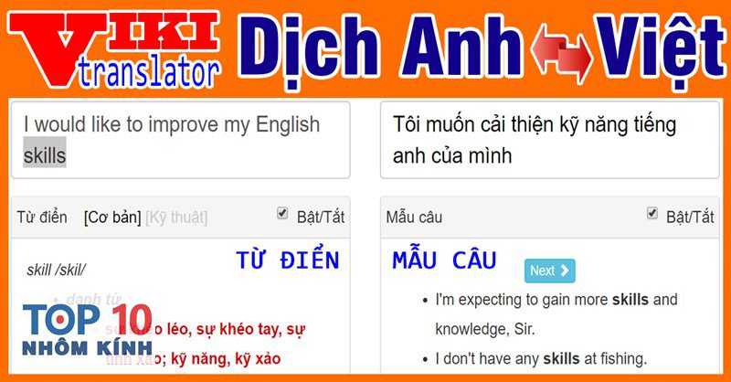 dịch tiếng anh sang tiếng việt - Tình huống nên áp dụng