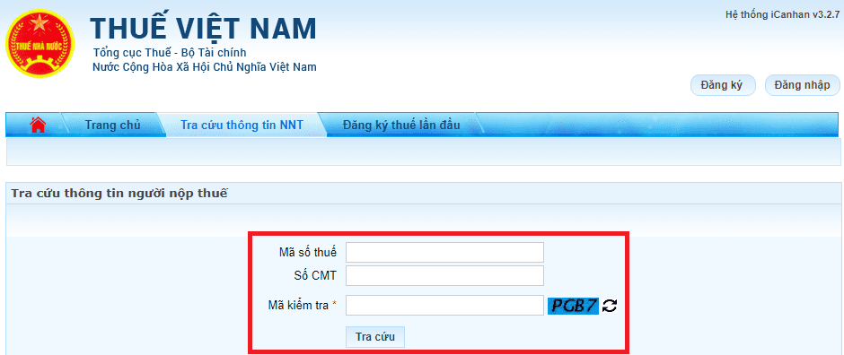 Việc Tra Cuu mst cá nhân bằng CCCD/CMND là phương thức phổ biến nhất