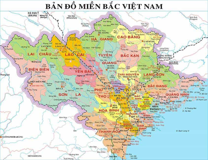Miền bắc Việt Nam - Vị trí và phạm vi hành chính