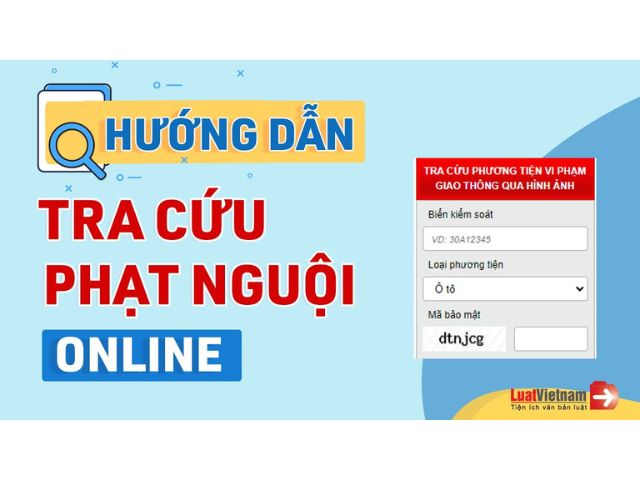 Kiểm tra phạt nguội - Tra cứu trên website Cục CSGT