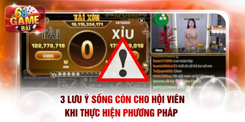3 lưu ý sống còn cho hội viên khi thực hiện phương pháp 